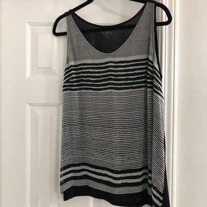 Black and grey Loft tank top